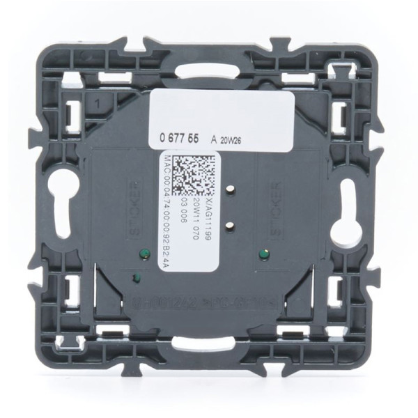 Commande sans fil 4 scénarios Céliane With Netatmo, titane, sans plaque