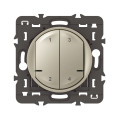 Commande sans fil 4 scénarios Céliane With Netatmo, titane, sans plaque