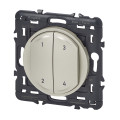 Commande 4 scénarios sans fil, sans pile Céliane With Netatmo - titane