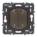 Commande 4 scénarios sans fil, sans pile Céliane With Netatmo - graphite
