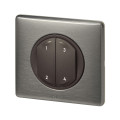 Commande 4 scénarios sans fil, sans pile Céliane With Netatmo - graphite