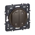 Commande 4 scénarios sans fil, sans pile Céliane With Netatmo - graphite