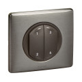Commande 4 scénarios sans fil, sans pile Céliane With Netatmo - graphite