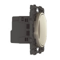 Interrupteur connecté Céliane sans neutre avec variateur, titane, compatible Netatmo