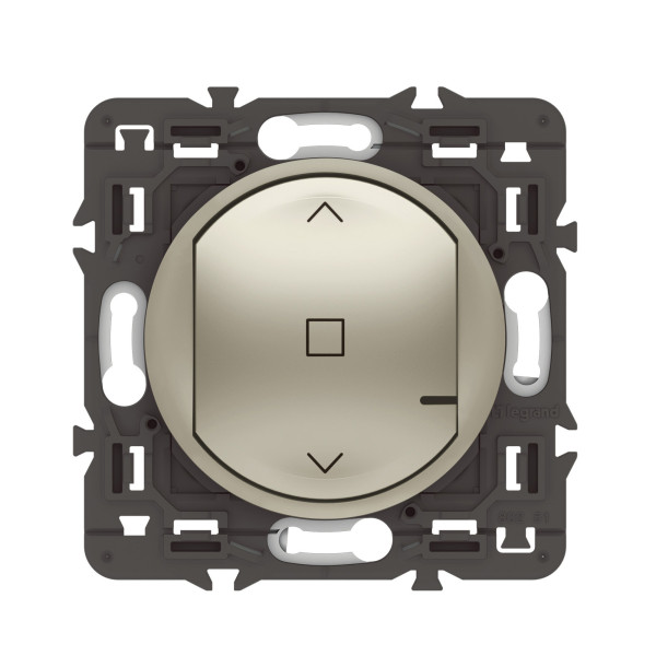 Interrupteur connecté pour volet roulant Céliane With Netatmo, finition titane