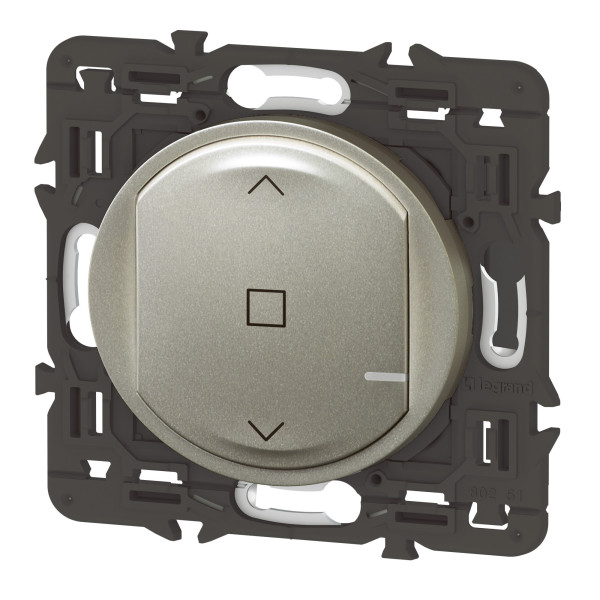 Interrupteur connecté pour volet roulant Céliane With Netatmo, finition titane