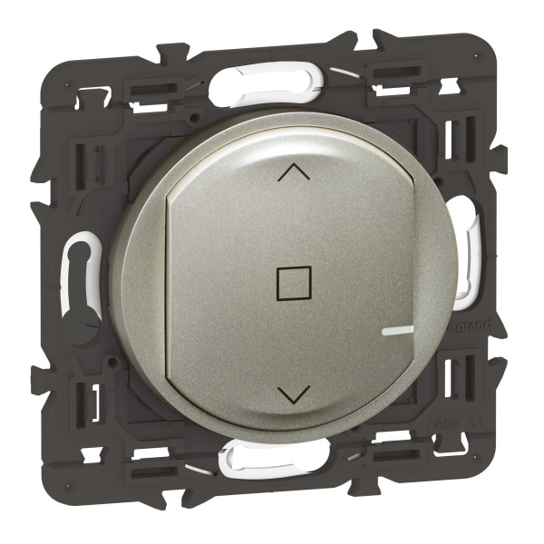 Interrupteur connecté pour volet roulant Céliane With Netatmo, finition titane