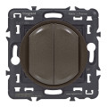 Commande Double Sans Fil et Pile pour Éclairage Céliane With Netatmo - Graphite