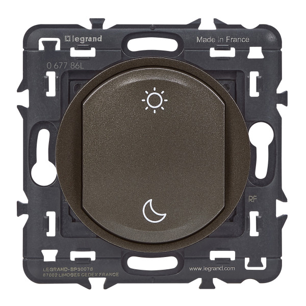 Commande Lever/Coucher Céliane sans fil et pile - graphite, With Netatmo