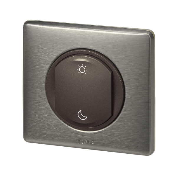 Commande Lever/Coucher Céliane sans fil et pile - graphite, With Netatmo