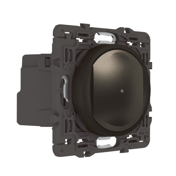 Interrupteur connecté With Netatmo avec Neutre et variateur, finition graphite,