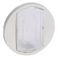 Enjoliveur Blanc pour Interrupteur, Va-et-Vient ou Poussoir avec Porte-Etiquette Céliane Legrand