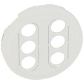 Enjoliveur blanc Legrand Céliane pour double prise triple audio/video