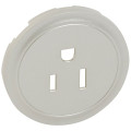 Enjoliveur titane Legrand Céliane pour prise de courant 2P+T standard US