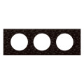 Plaque Legrand Céliane Cuir Pixel - 3 postes