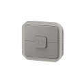 Double poussoir pour volets roulants plexo composable gris