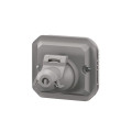 Adaptateur plexo pour prise rj45 mosaic - composable gris