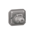 Adaptateur plexo pour prise rj45 mosaic - composable gris