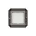 Voyant de balisage et de signalisation à LEDs étanche Plexo Legrand IP55 puissance 0,2W ou 1W enjoliveur finition - gris et blanc