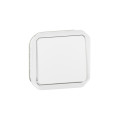 Interrupteur ou Va-et-Vient 10 AX 250 V Blanc Plexo Legrand – Courant Alternatif - Etanche - IP55 - IK08 – avec Enjoliveur