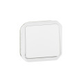 Poussoir 10 A Blanc Plexo Legrand – Etanche - IP55 - IK08 – avec Enjoliveur – Contact NO