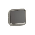 Poussoir no-nf lumineux plexo composable anthracite