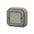 Commande Self-e étanche Plexo IP55 pour volets roulants gris With Netatmo
