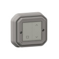 Commande Self-e étanche Plexo IP55 pour volets roulants gris With Netatmo