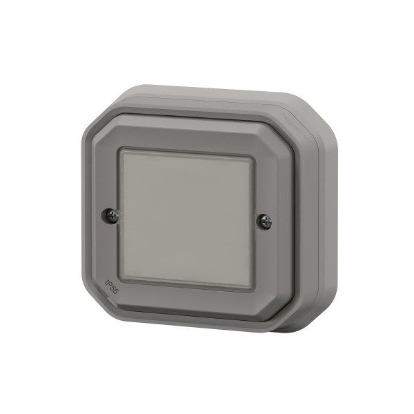 Commande Self-e étanche Plexo IP55 pour éclairage et prise - Gris With Netatmo
