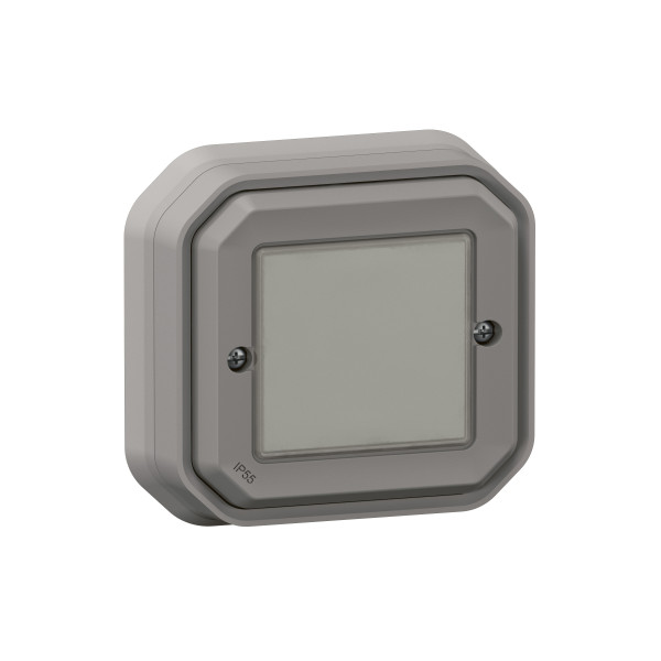 Commande Self-e étanche Plexo IP55 pour éclairage et prise - Gris With Netatmo