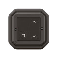 Commande Self-e Plexo étanche IP55 pour volets roulants, anthracite Netatmo