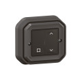 Commande Self-e Plexo étanche IP55 pour volets roulants, anthracite Netatmo
