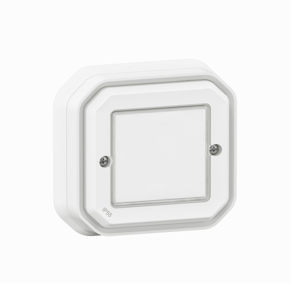 Commande Self-e étanche Plexo IP55 pour éclairage et prise Netatmo - Blanc
