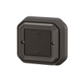 Commande Self-e étanche Plexo IP55 pour éclairage et prise complète anthracite Netatmo