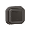 Commande Self-e étanche Plexo IP55 pour éclairage et prise complète anthracite Netatmo