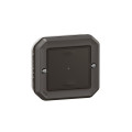 Interrupteur connecté Plexo étanche IP55, option variation, anthracite, With Netatmo