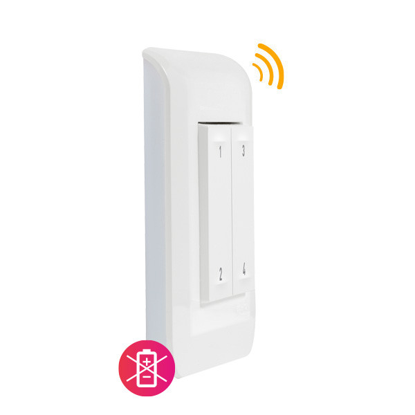 Commande 4 scénarios sans fil et sans pile Mosaic Netatmo - Blanc