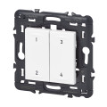 Commande 4 scénarios sans fil et sans pile Mosaic Netatmo - Blanc