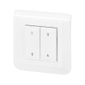 Commande 4 scénarios sans fil et sans pile Mosaic Netatmo - Blanc