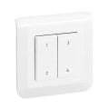 Commande 4 scénarios sans fil et sans pile Mosaic Netatmo - Blanc