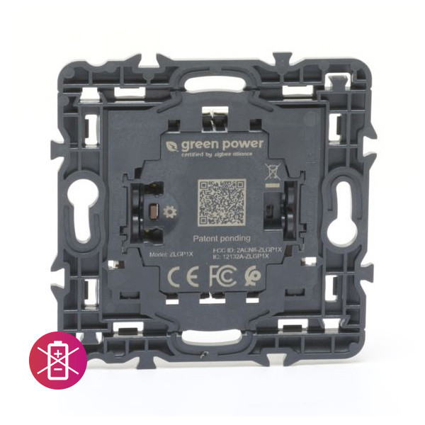 Commande double sans fil et pile Mosaic With Netatmo pour éclairage et prises - Blanc