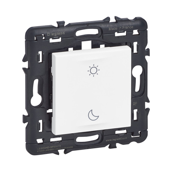 Commande sans fil/pile Lever/Coucher Mosaic With Netatmo - blanc, extra-plate et autonome