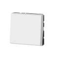 Interrupteur ou va-et-vient 10AX 250V~ Mosaic Easy-Led 2 modules – blanc lot de 120