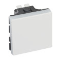 Interrupteur ou va-et-vient 10AX 250V~ Mosaic Easy-Led 2 modules – blanc lot de 120