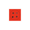 Prise de Courant Mosaic Link Legrand Rouge 2P+T Surface à Détrompage – Raccordement Latéral – 2 Modules