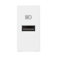 Chargeur usb type-a mosaic - 1 module blanc pour support lcm