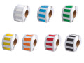 Rouleau d'étiquettes barrette pur 75x25 bleu