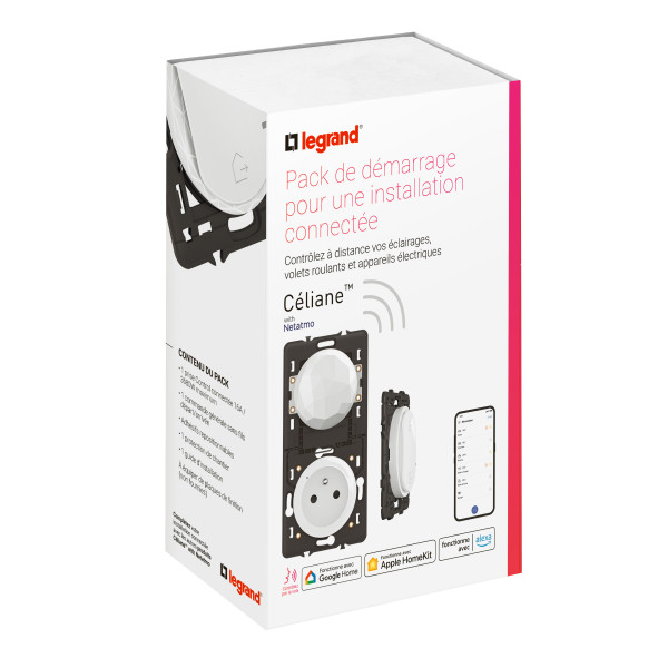 Pack de démarrage Céliane Connecté pour installation connectée - Blanc