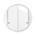 Enjoliveur interrupteur double céliane with netatmo - blanc