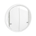 Enjoliveur interrupteur double céliane with netatmo - blanc
